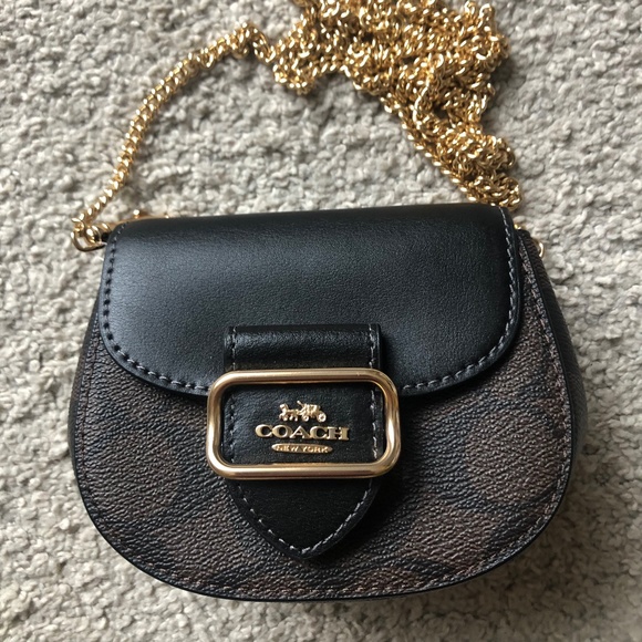 Coach Handbags - Authentic Coach Card Case On a Chain in Signature Canvas.